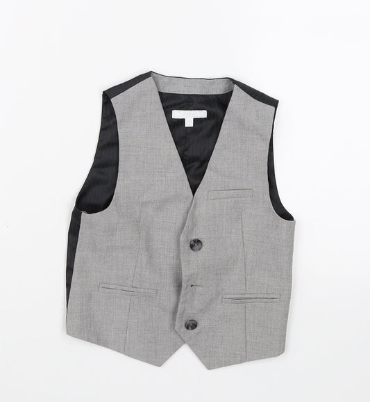 Occasion Boys Grey   Gilet Blazer Size 3 Years