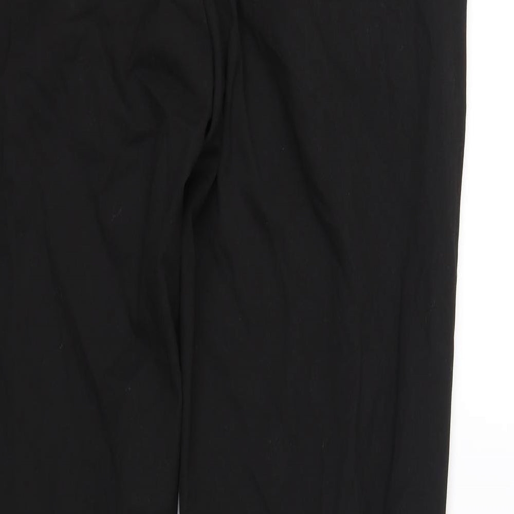 Brand and care label for Preworn women’s black dress pants trousers, size UK 36, in, 30-inch leg