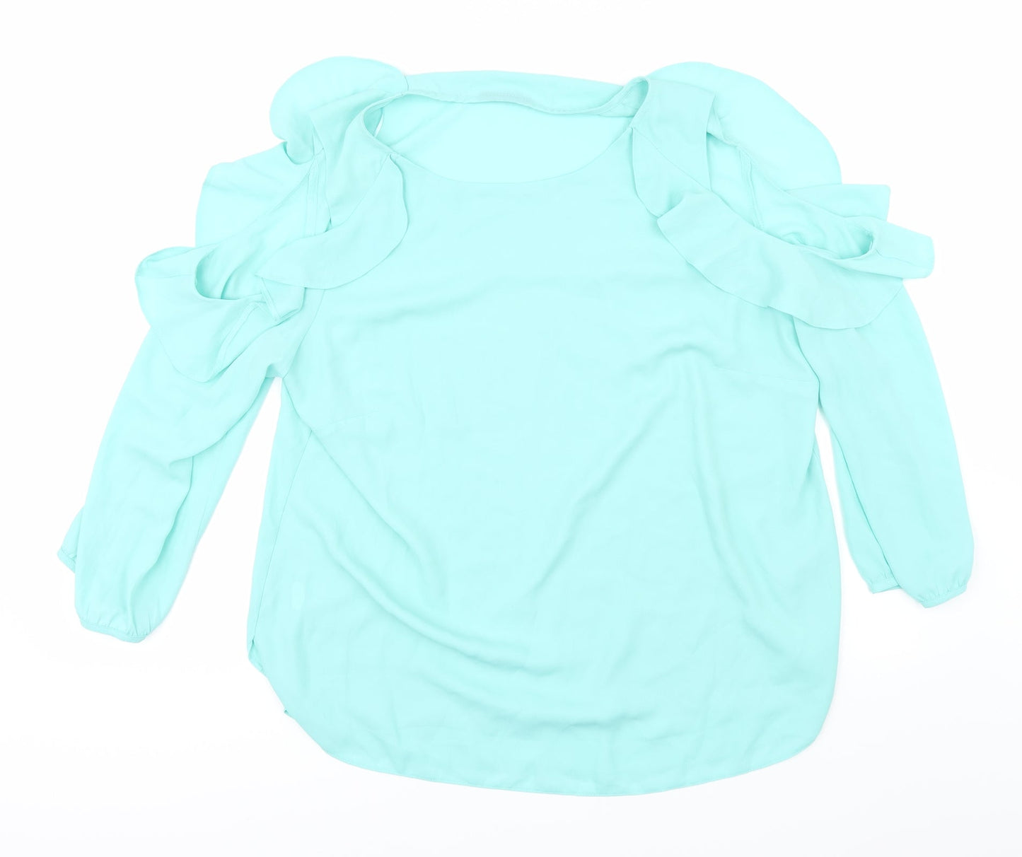 Preworn Womens Green   Basic Blouse Size 16