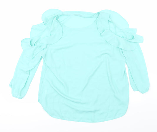 Preworn Womens Green   Basic Blouse Size 16