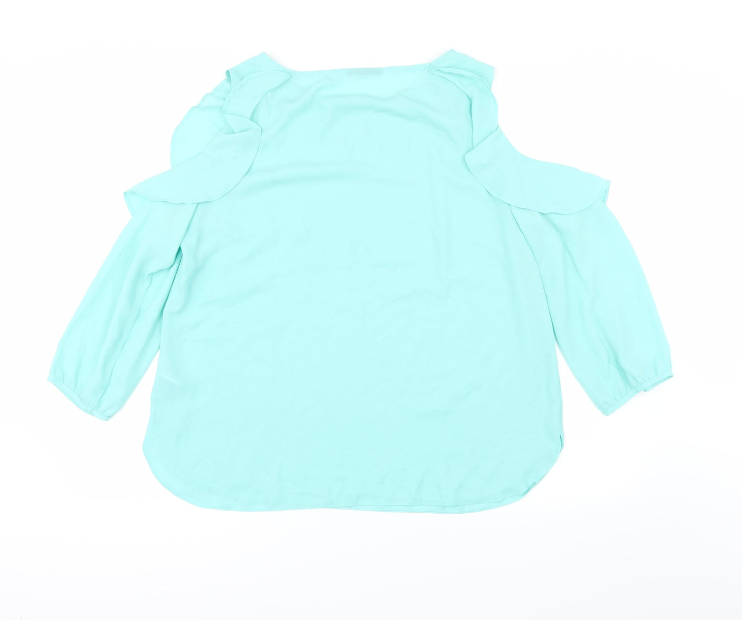 Preworn Womens Green   Basic Blouse Size 16