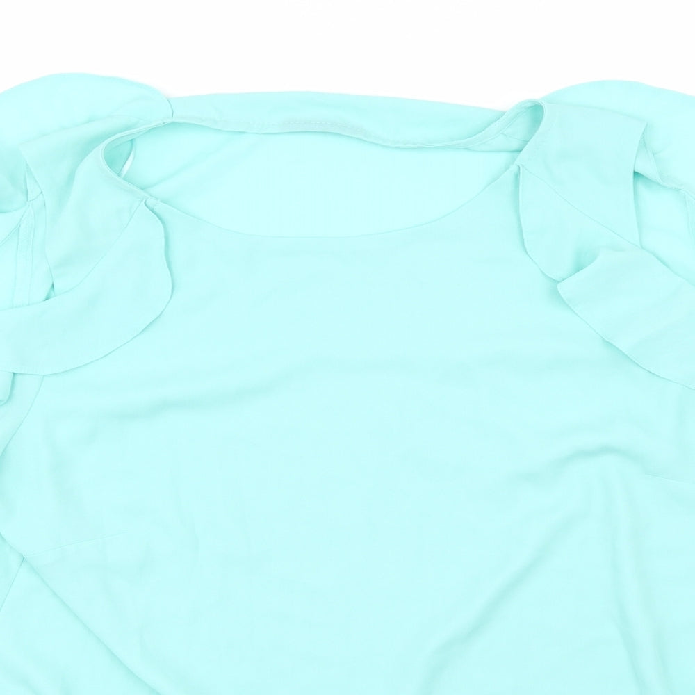 Preworn Womens Green   Basic Blouse Size 16