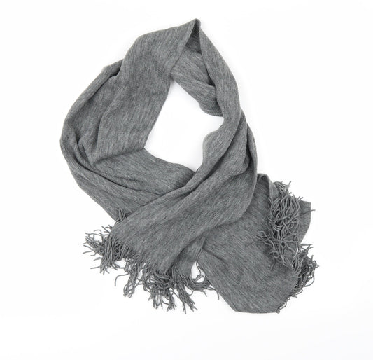 Preworn Unisex Grey  Knit Rectangle Scarf Scarf Size Regular