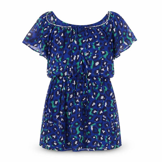 Be Beau Womens Blue Animal Print  Shift  Size 12