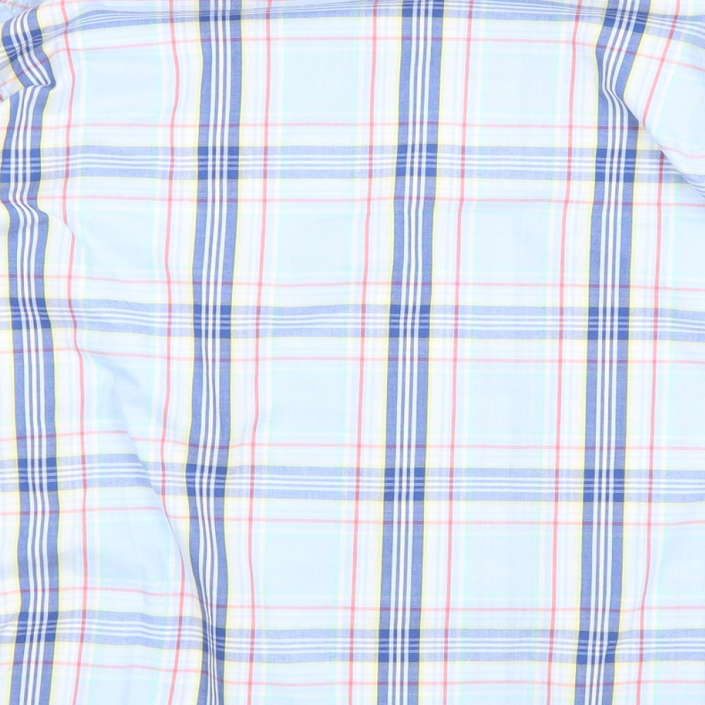 US Polo Assn. Mens Blue Check   Button-Up Size S