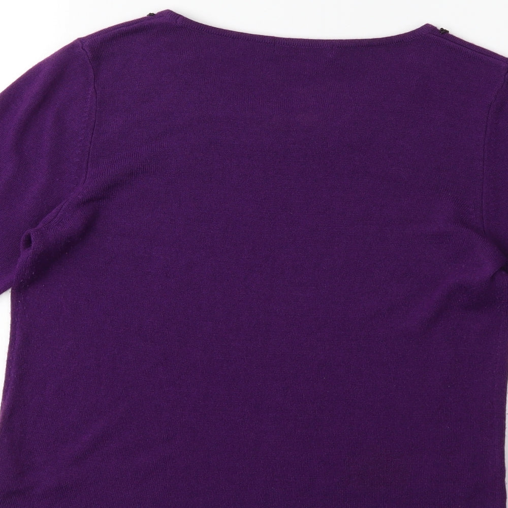 Marks and Spencer Womens Purple   Pullover Jumper Size 12