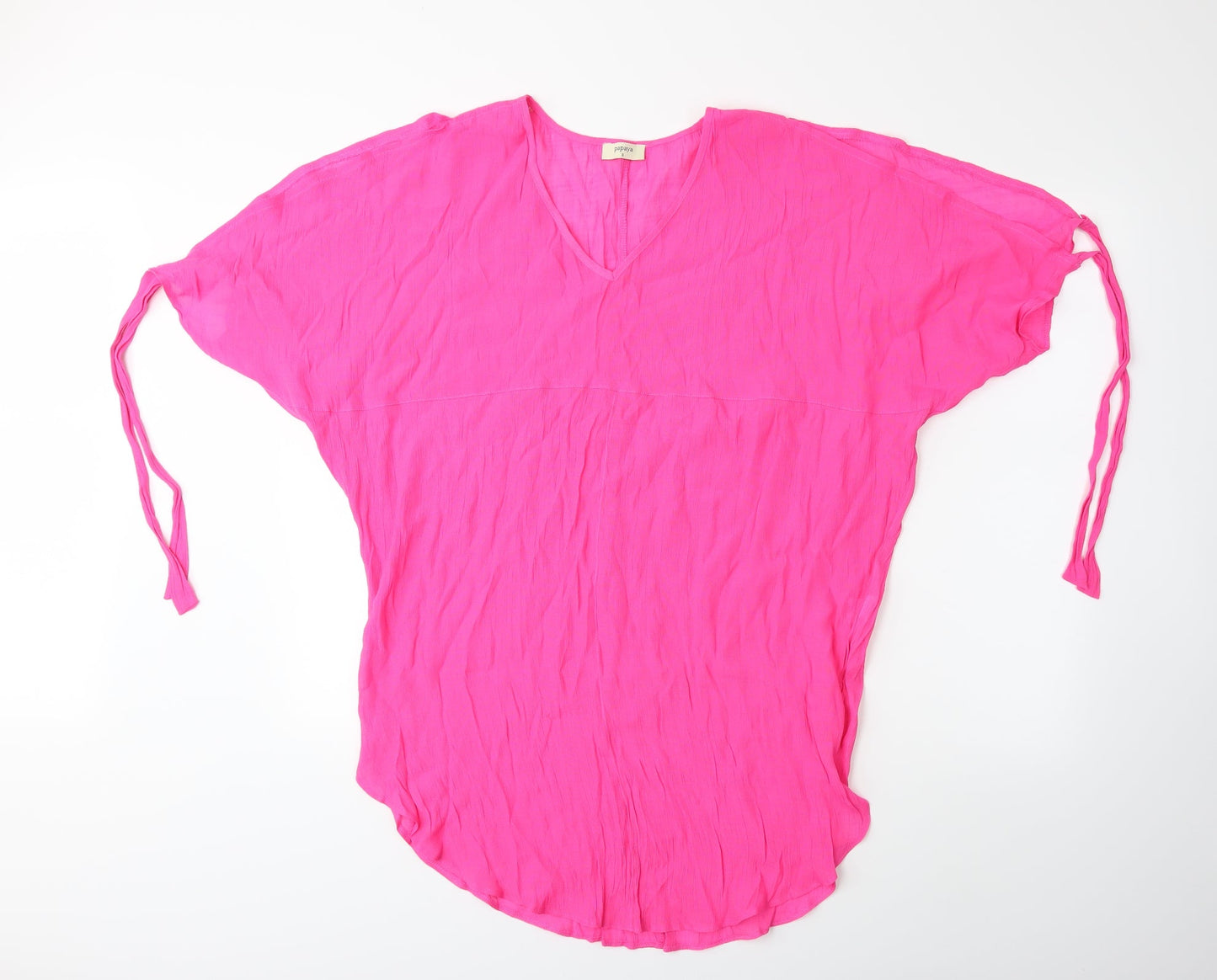 Papaya Womens Pink   Kimono T-Shirt Size S  - beach