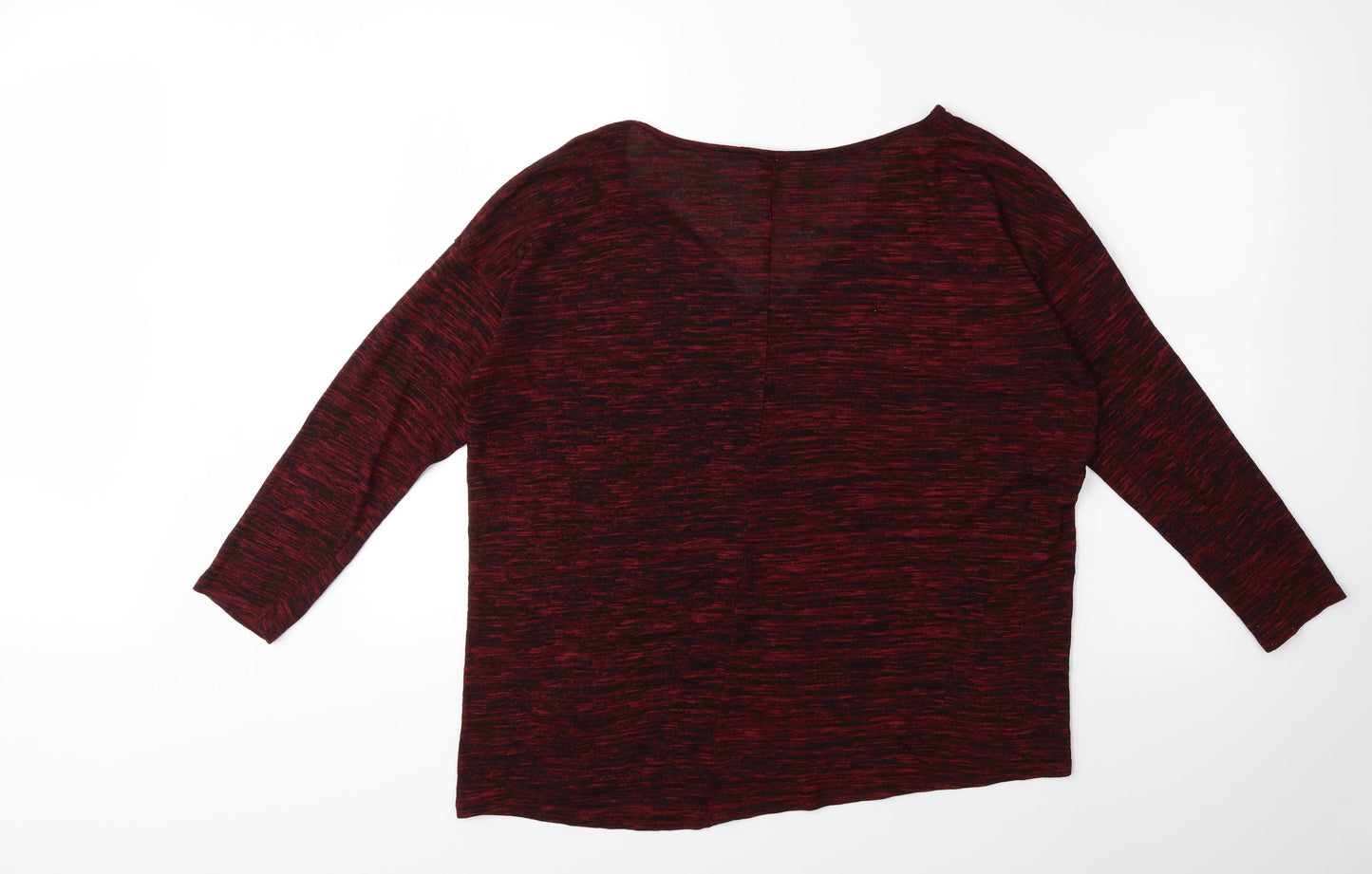 H&M Womens Red  Knit Pullover Jumper Size M