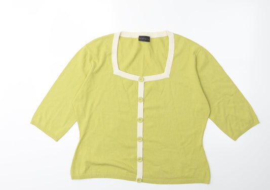 Alex & Co Womens Green  Knit Pullover Jumper Size 20
