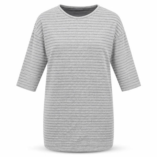 Mango Womens Grey Striped  Jumper Dress  Size XS