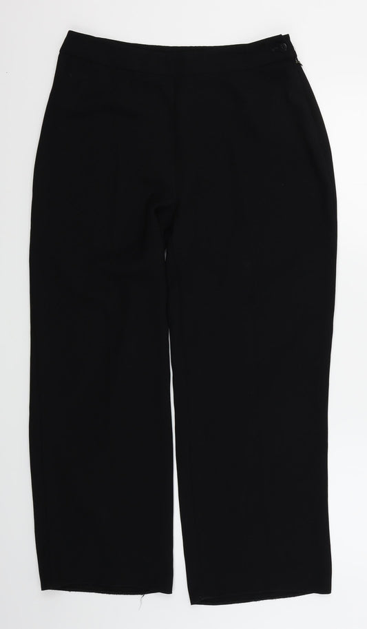 BHS Womens Black   Trousers  Size 12 L26 in