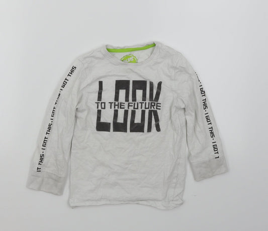 Blue Zoo Boys White   Basic T-Shirt Size 4-5 Years