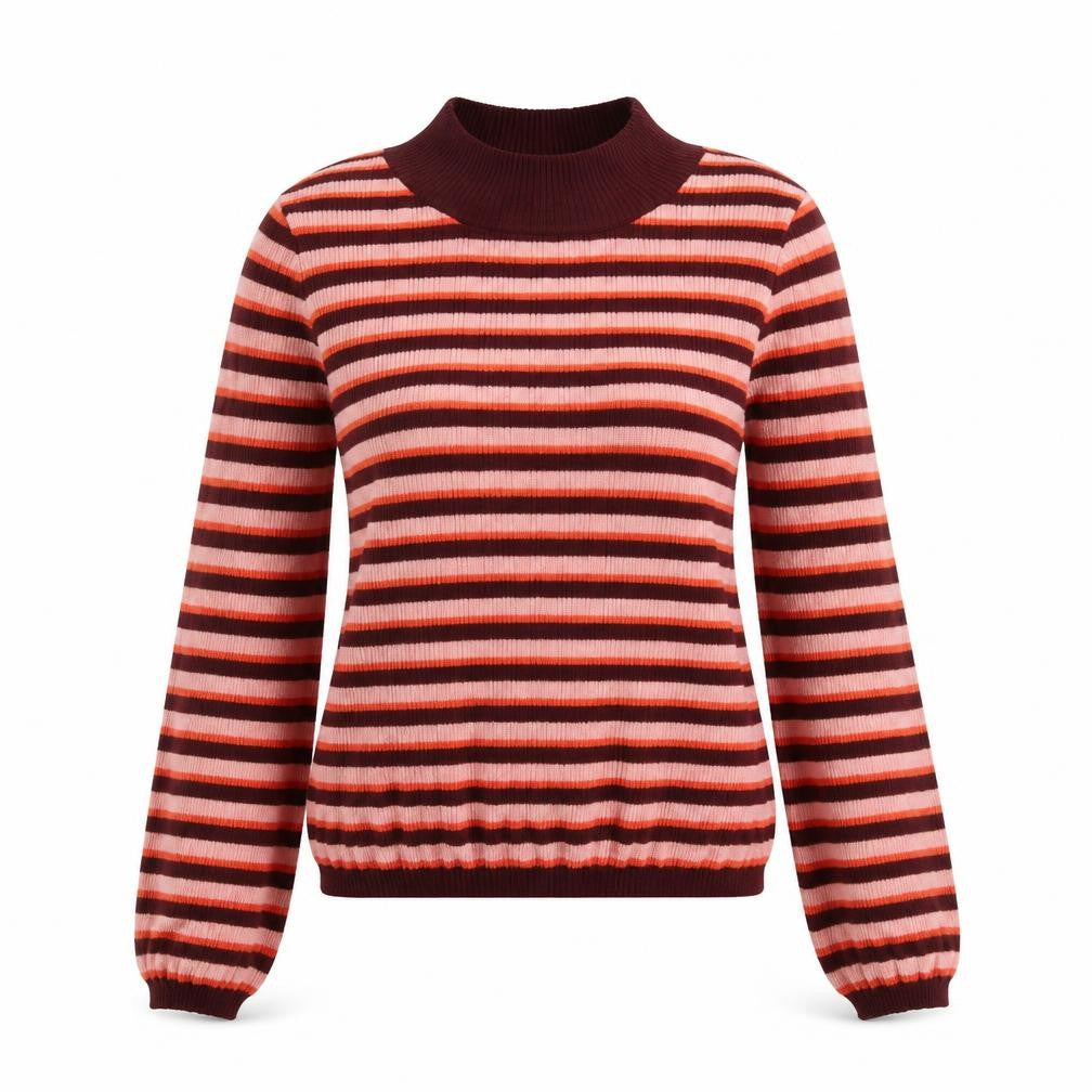 Primark Womens Orange Striped  Pullover Jumper Size 4