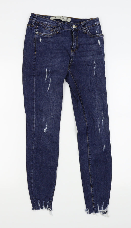 denim and co Womens Blue   Skinny Jeans Size 8 L25 in