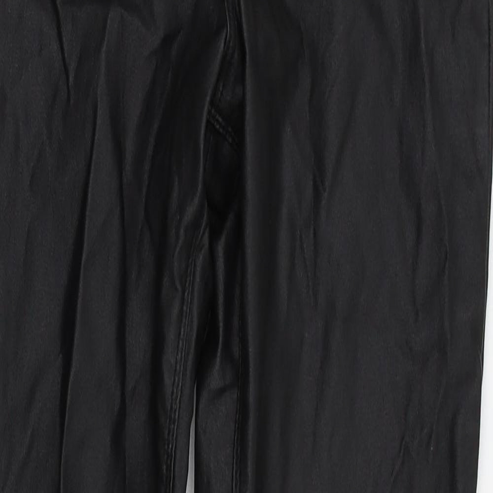 denim and co Womens Black Houndstooth  Skinny Jeans Size 10 L27 in - leather jeans