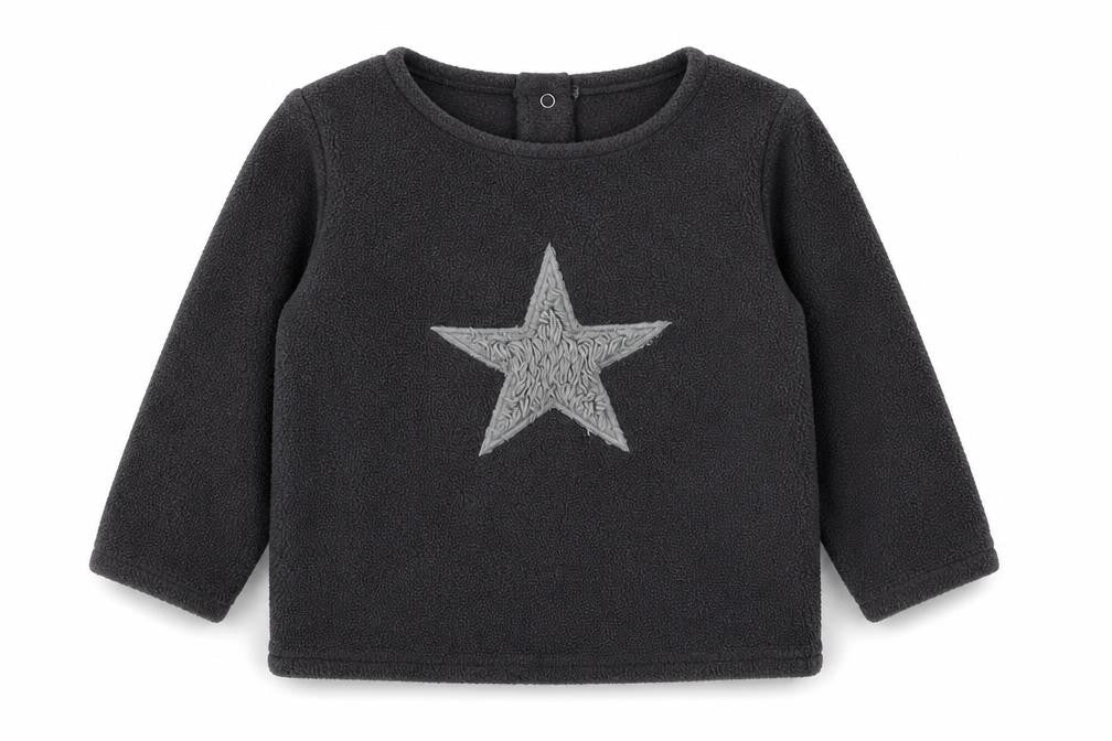 Next Boys Grey Solid  Babydoll Pyjama Top Size 9-12 Months