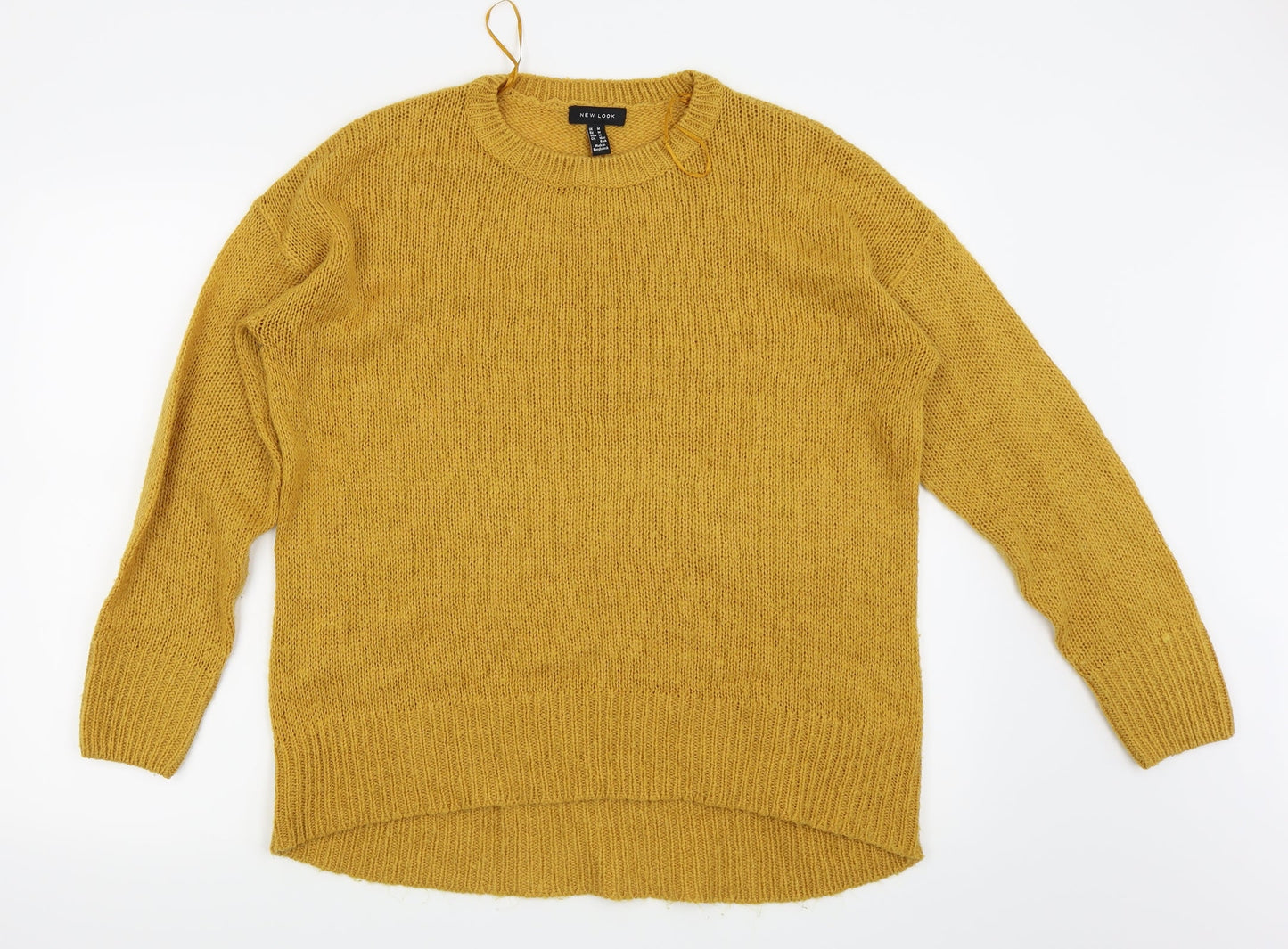 New Look Womens Yellow   Pullover Jumper Size M