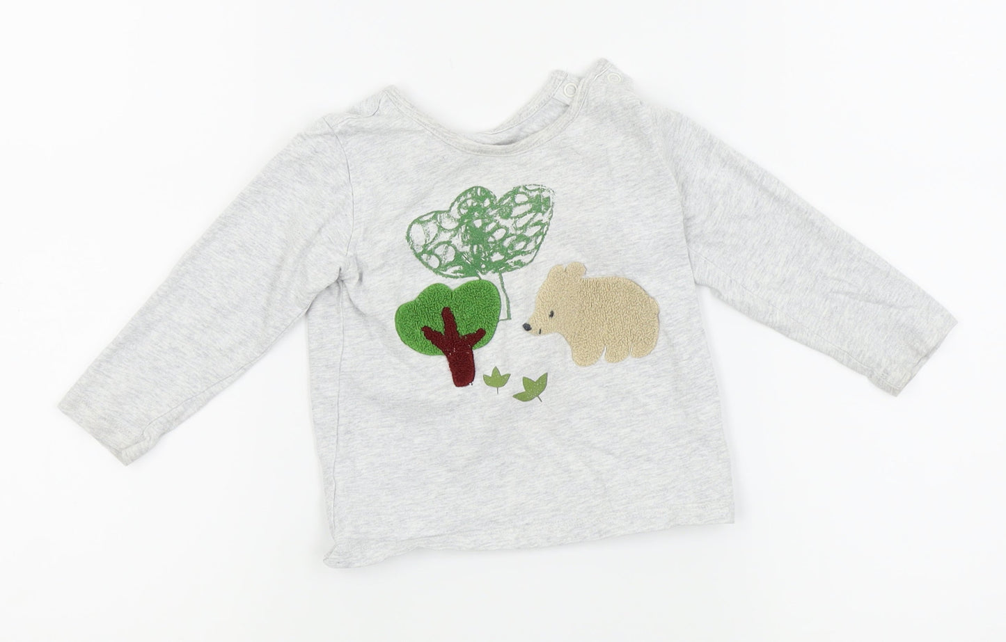 NEXT Boys Grey   Basic T-Shirt Size 12-18 Months