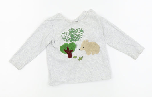 NEXT Boys Grey   Basic T-Shirt Size 12-18 Months