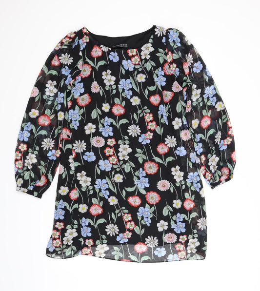 Atmosphere Womens Black Floral  Fit & Flare  Size 12