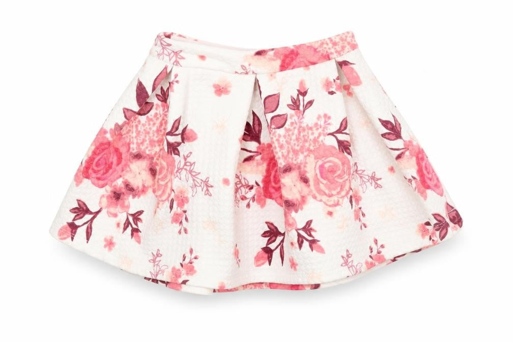 Minoti Girls Pink Floral  A-Line Skirt Size 5-6 Years