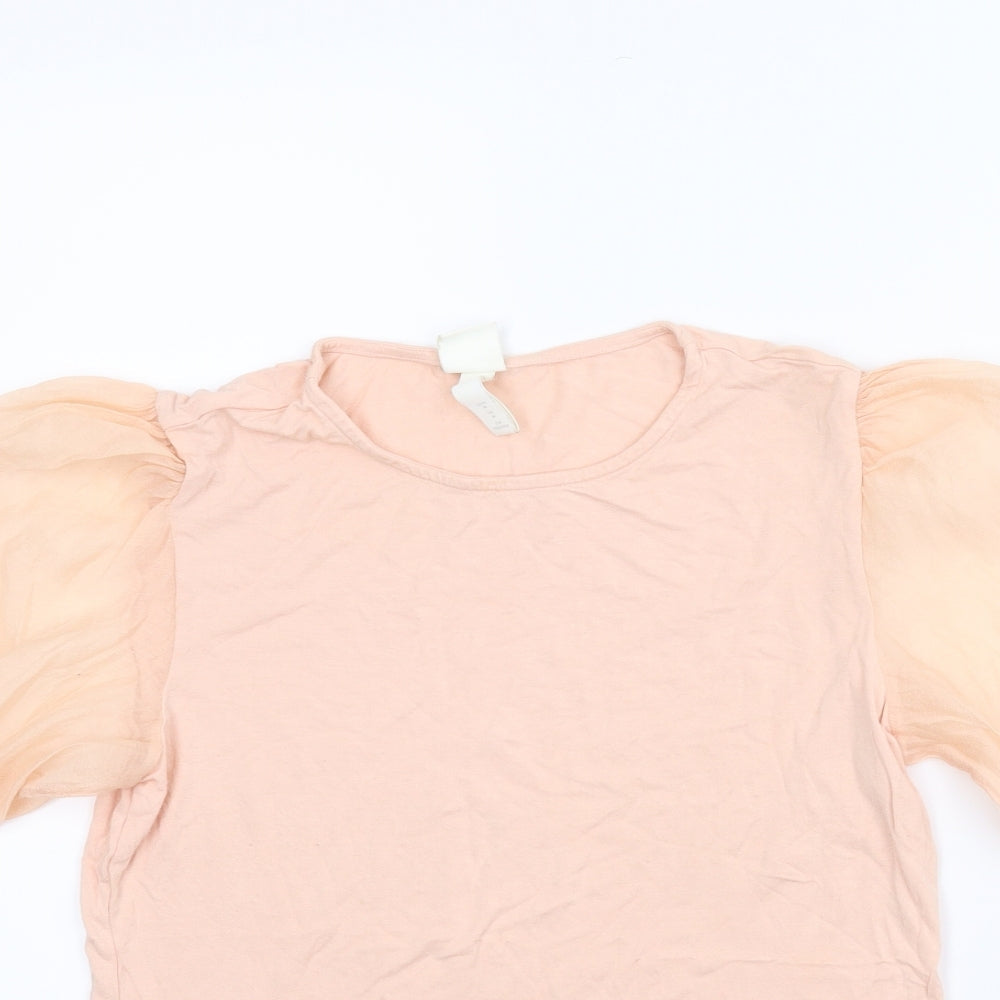 H&M Womens Pink   Basic Blouse Size M