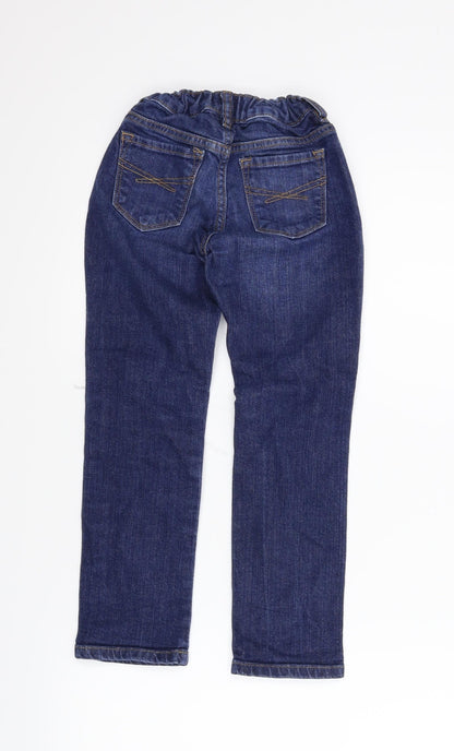 Back view of Gap girls’ blue boyfriend jeans, size 7, years
