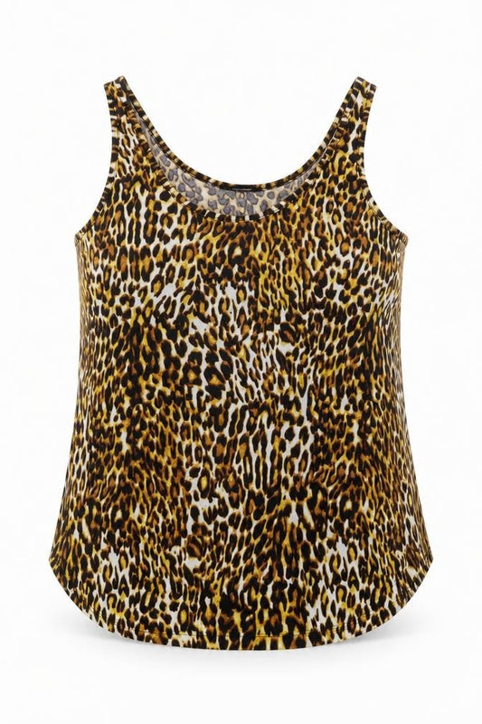 Atmosphere Womens Multicoloured Animal Print  Basic Tank Size 8