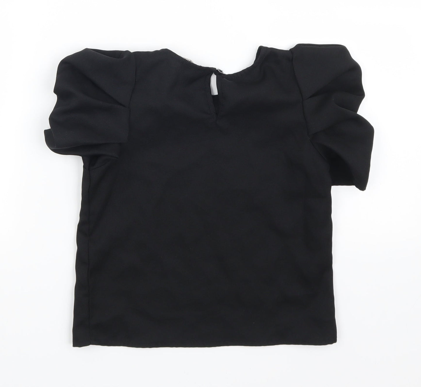 SheIn Girls Black   Basic T-Shirt Size 8 Years