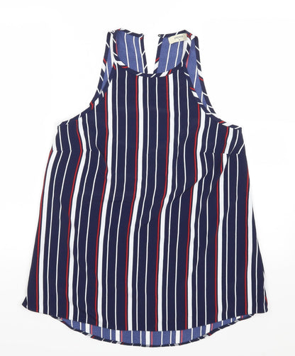 Additional front view of Matalan women’s blue basic tank, size UK 10