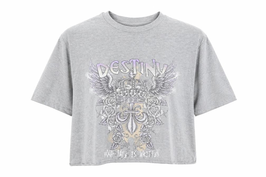 Capsule Womens White Cropped T-Shirt Size XL