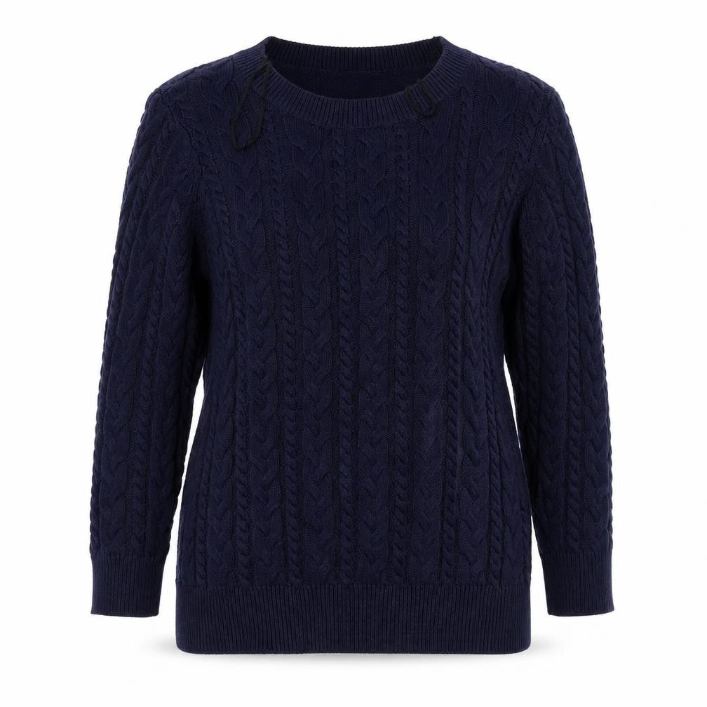 H&M Womens Blue Argyle/Diamond  Pullover Jumper Size S