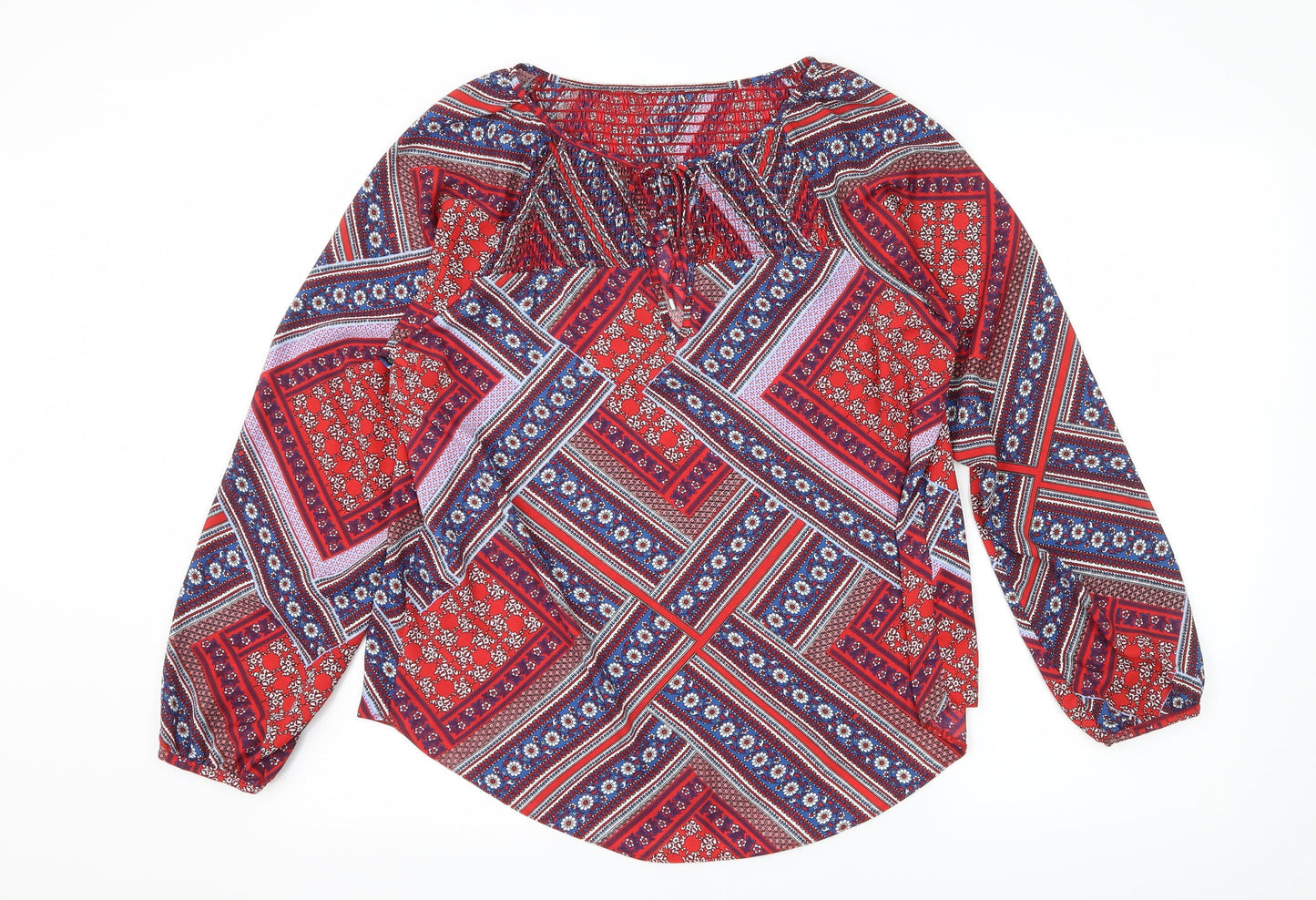 Dorothy Perkins Womens Multicoloured Geometric  Basic Blouse Size 10