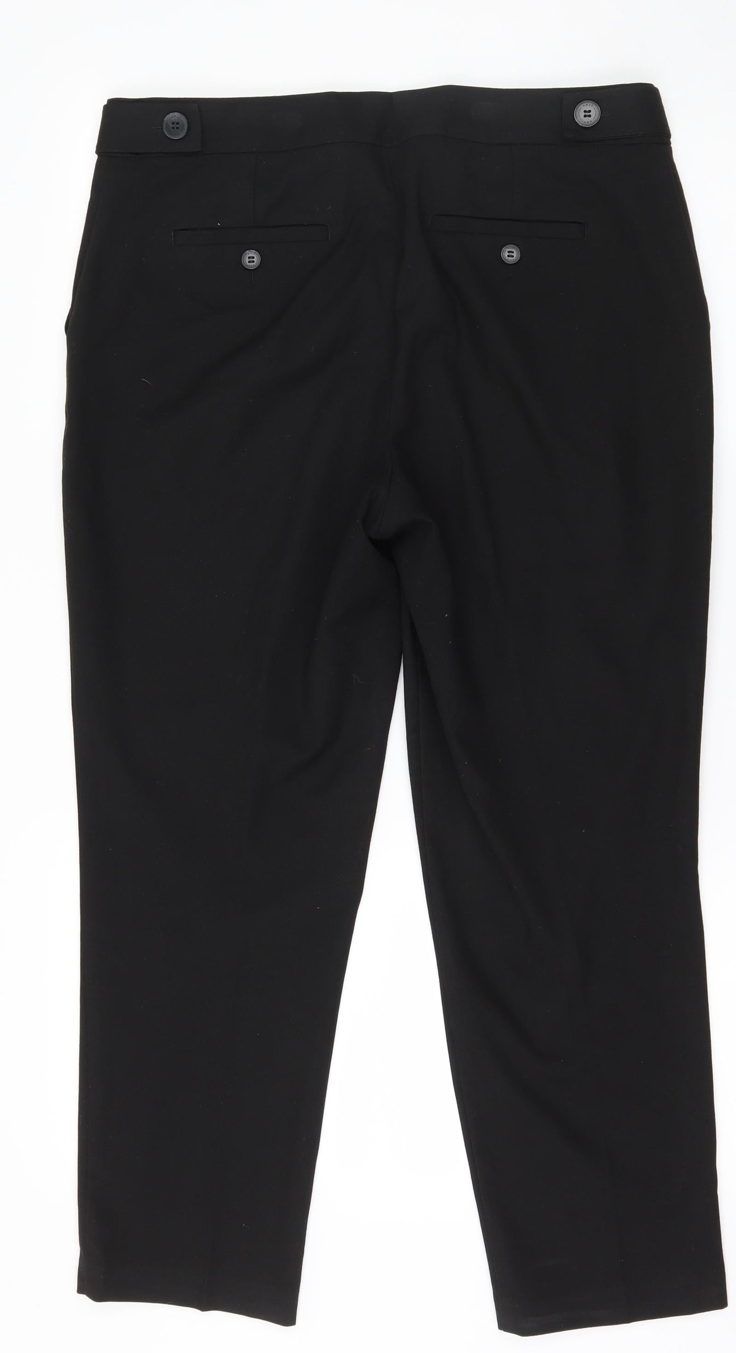 Preworn Womens Black   Trousers  Size 36 in L27 in