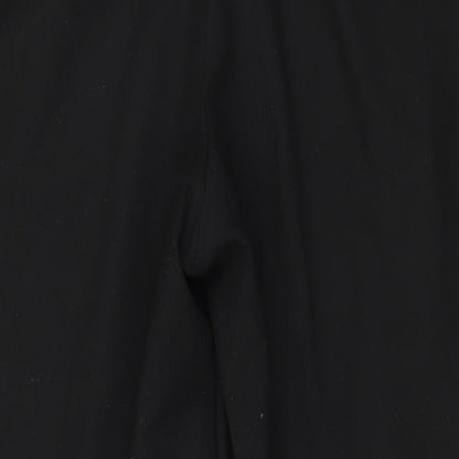 Brand and care label for Preworn women’s black trousers, size UK 36, in, 27-inch leg