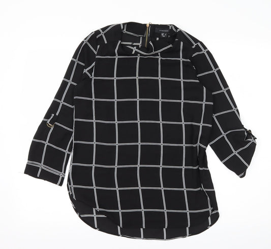 Atmosphere Womens Beige Check  Basic Blouse Size 8