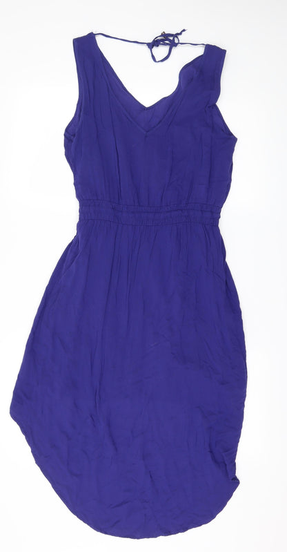 Preloved VERO MODA Womens Blue   Fit & Flare  Size L - Back