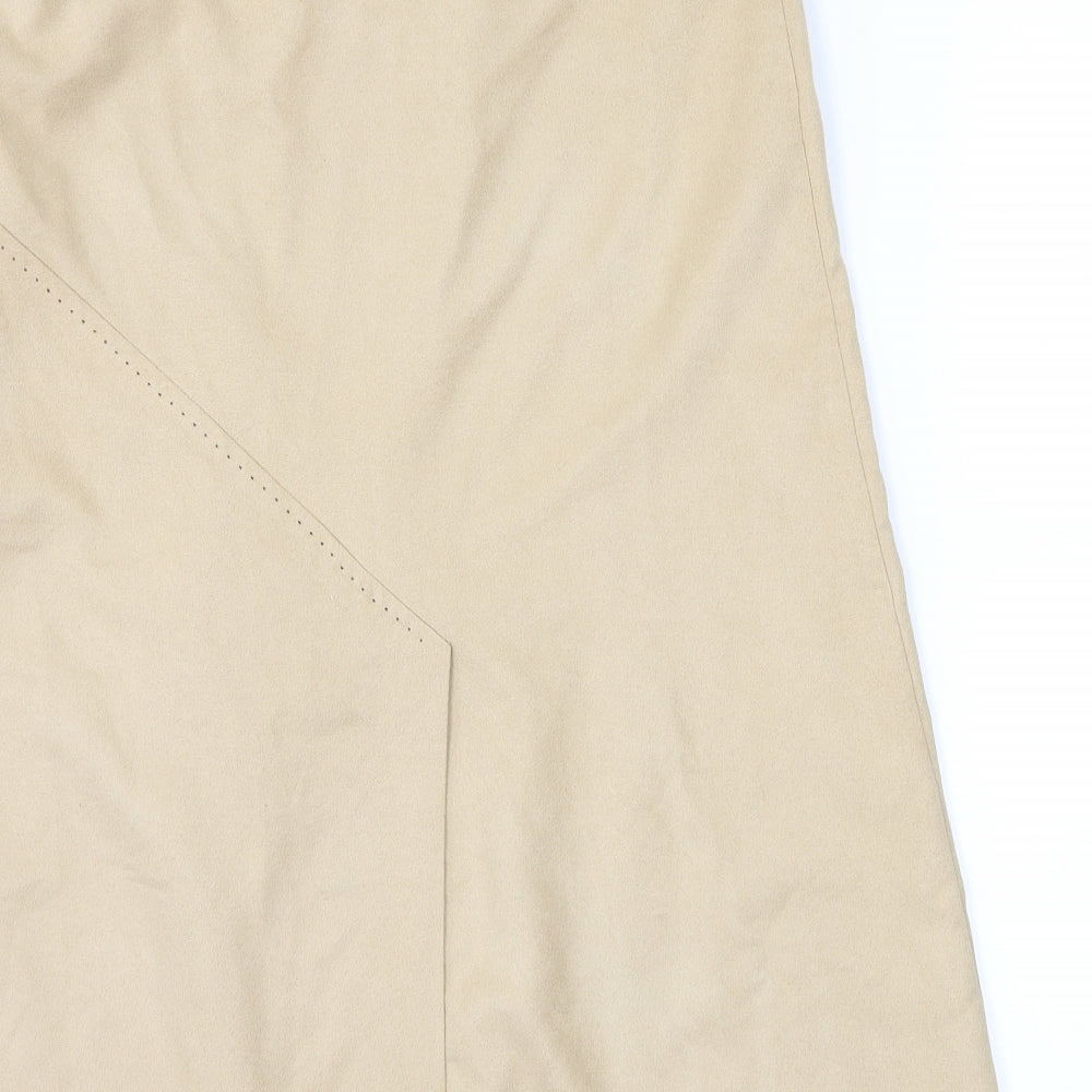 George Womens Beige  Velour Straight & Pencil Skirt Size 10