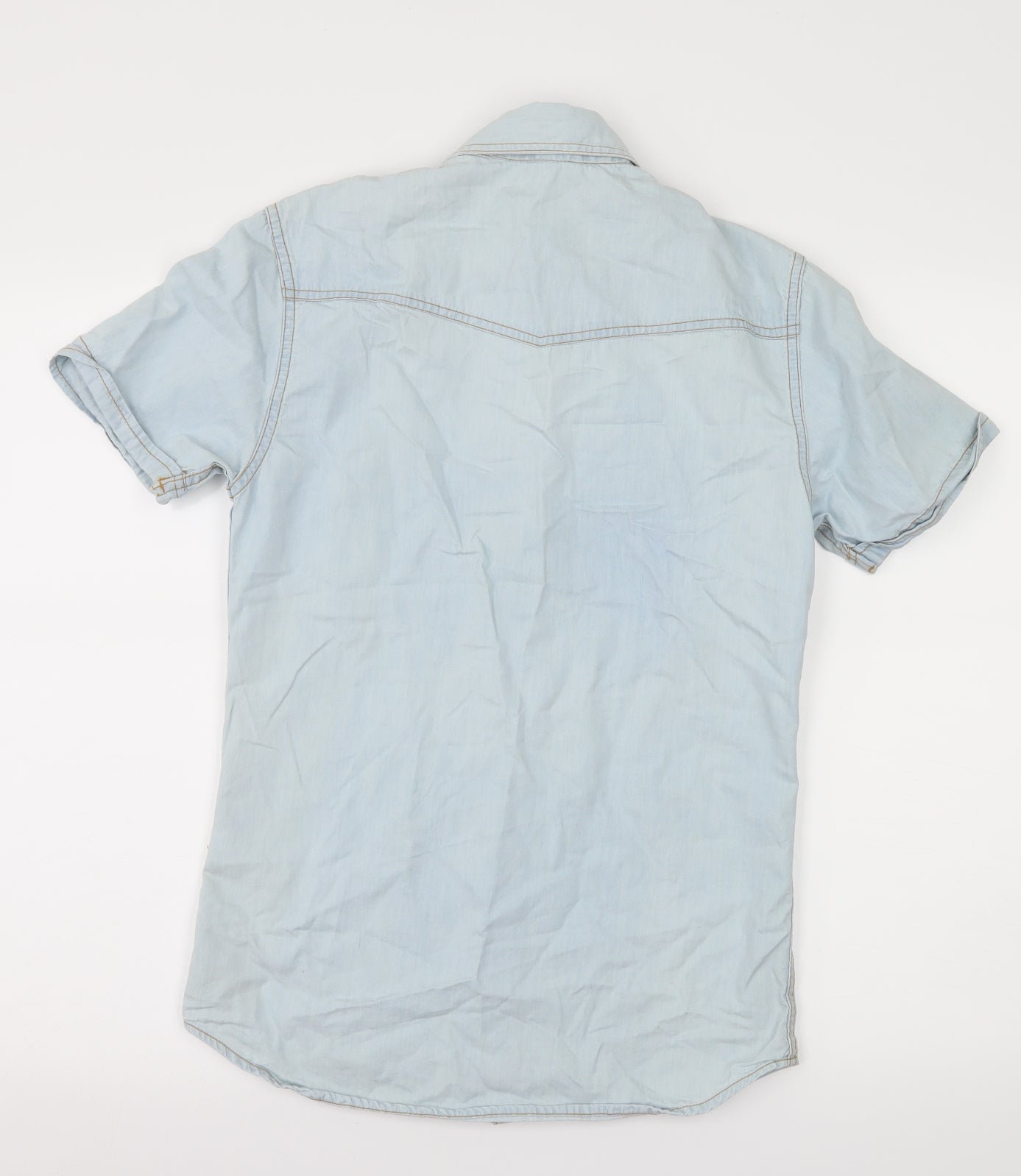 Cedar Wood State Mens Blue  Denim  Button-Up Size XS