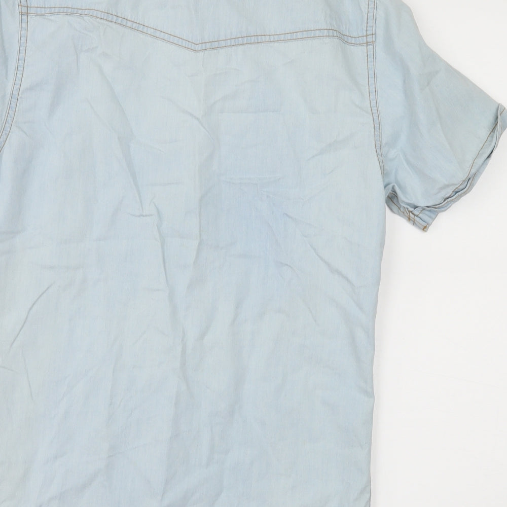 Cedar Wood State Mens Blue  Denim  Button-Up Size XS