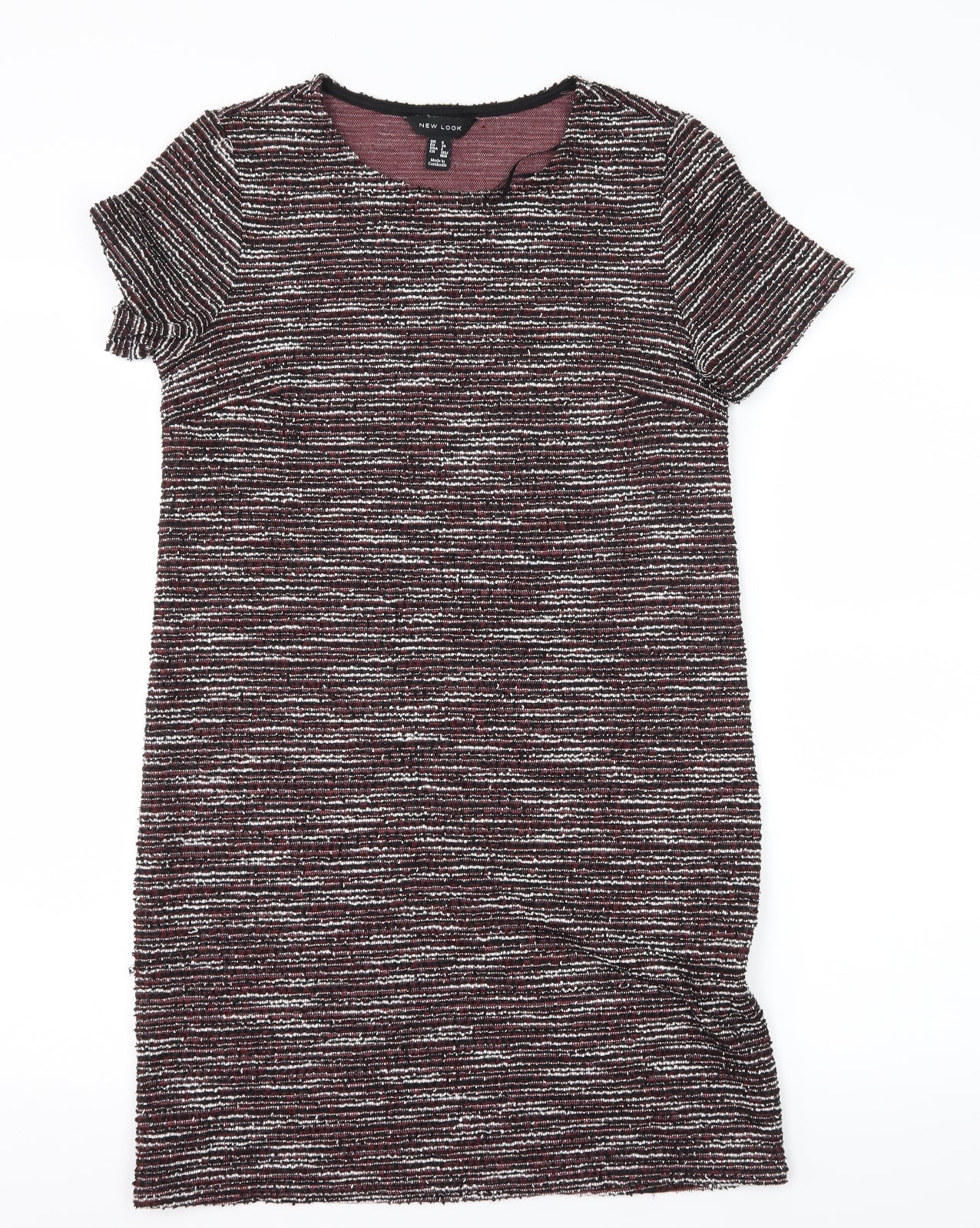 New Look Womens Multicoloured Striped Knit T-Shirt Dress  Size 6