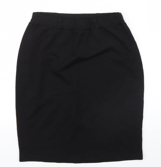 Favo Look Womens Black   Straight & Pencil Skirt Size M
