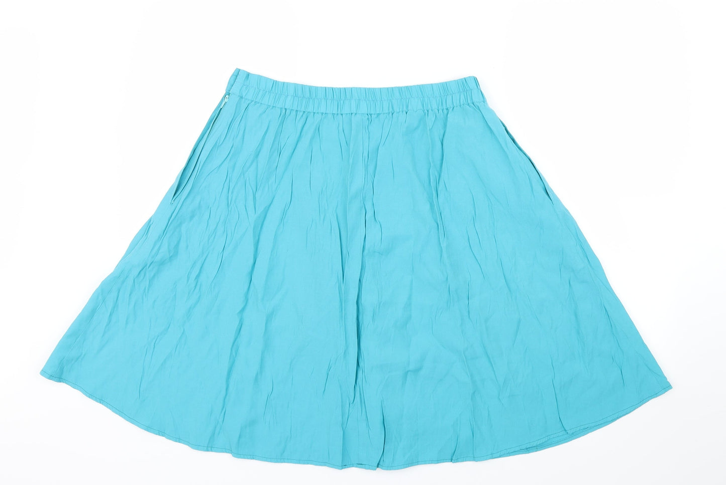 Preworn Womens Blue   A-Line Skirt Size L