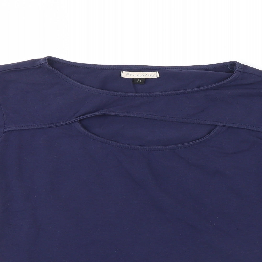 Freeplay Womens Blue   Basic T-Shirt Size M