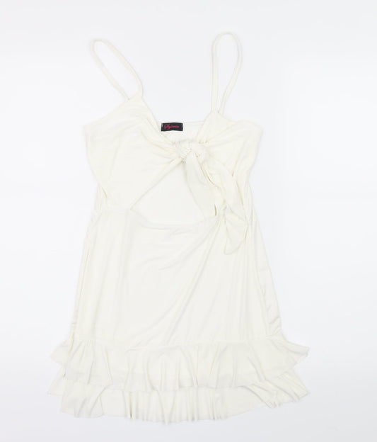 Stylewise Womens White   Camisole T-Shirt Size 10