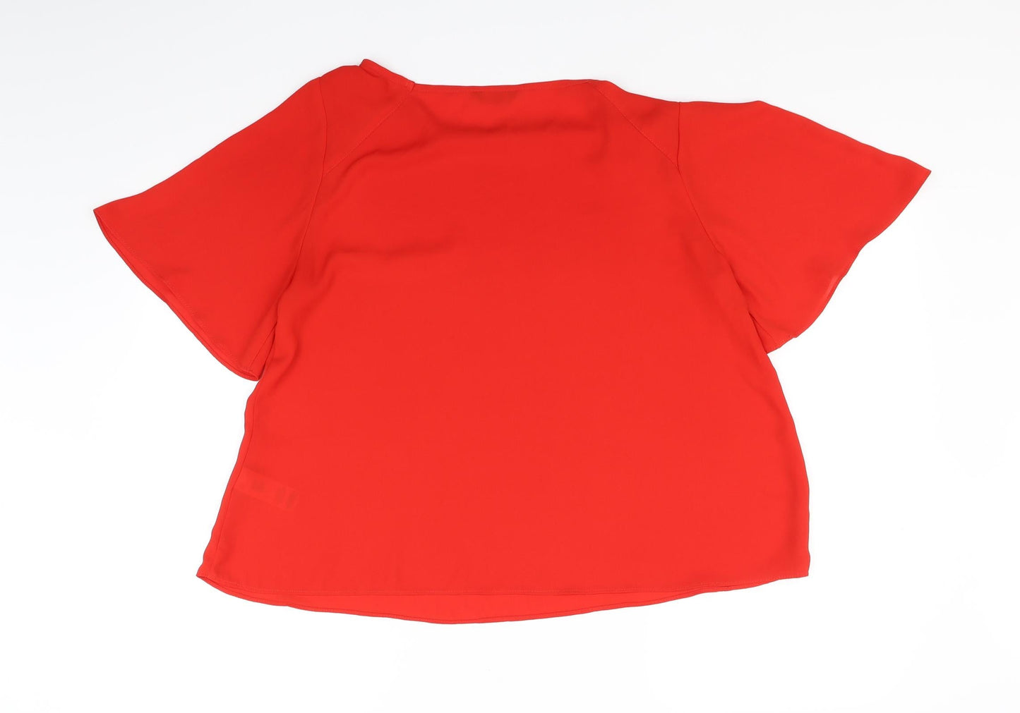 F&F Womens Red   Basic Blouse Size 14