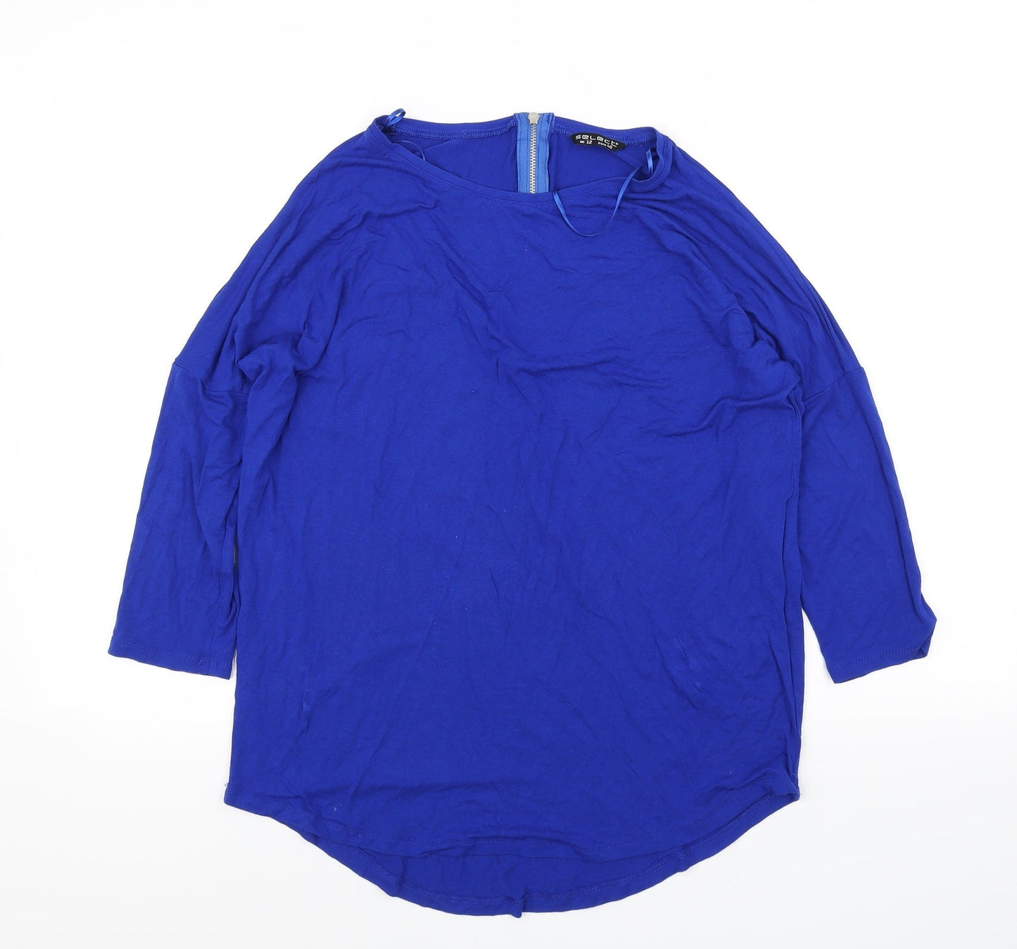 Select Womens Blue   Basic Blouse Size 12