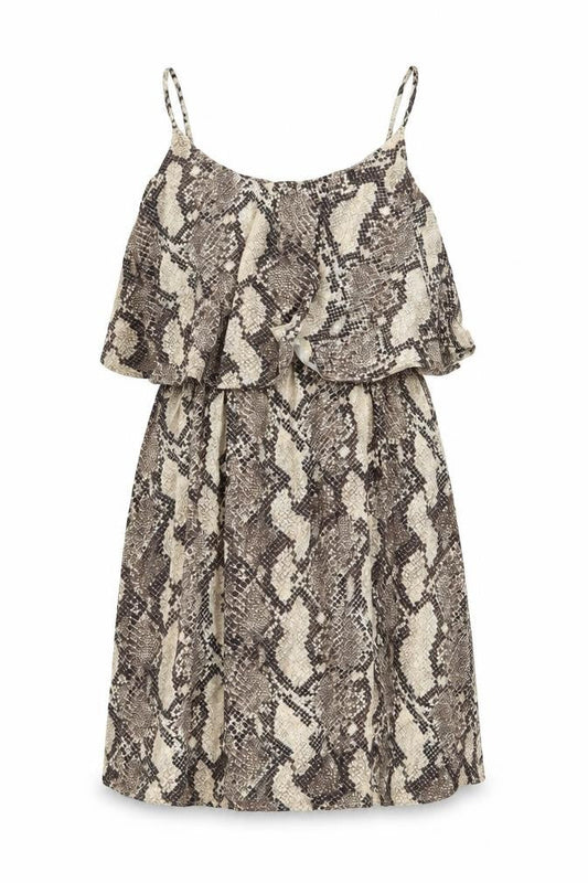 H&M Womens Brown Animal Print Jersey A-Line  Size M