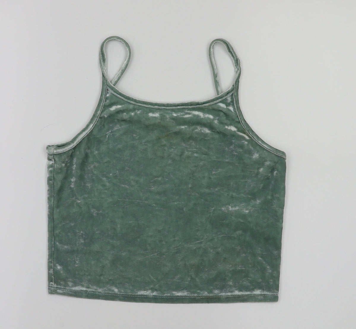 Candy Couture Girls Green   Basic T-Shirt Size 12 Years
