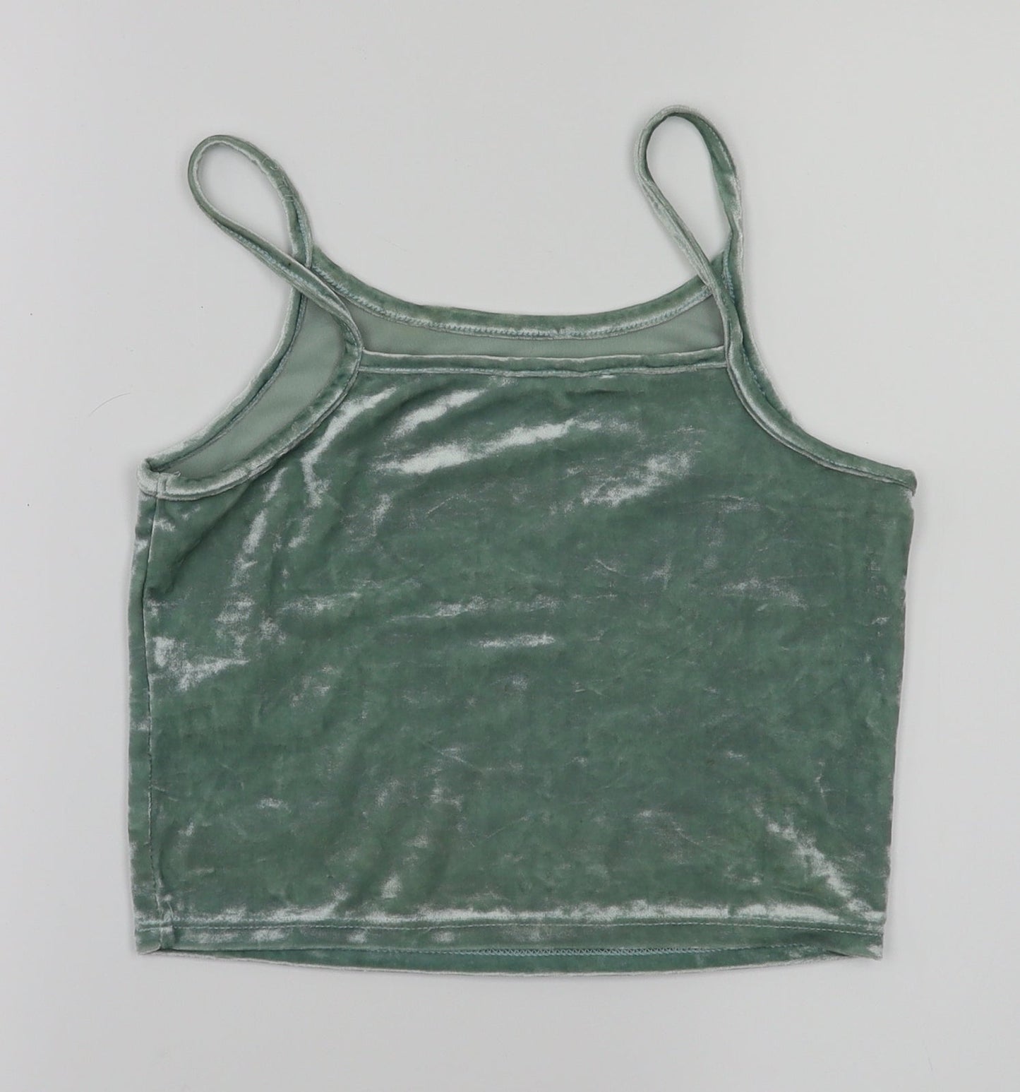 Candy Couture Girls Green   Basic T-Shirt Size 12 Years